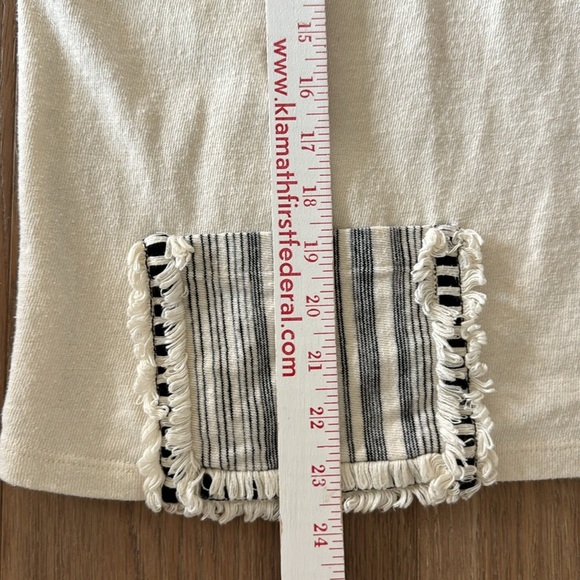 Anthropologie Eva Franco Nantucket Top Womens L Black/cream Nautical Bohemian - Picture 10 of 11